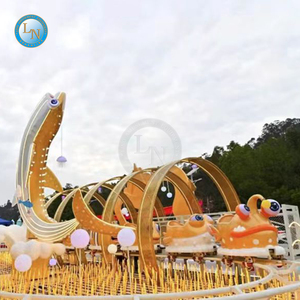 Atracciones de Parque de Diversiones Familiares Económicas, Mini Montaña Rusa Infantil, Juego de Carreras de Peces, Construcción de Acero y Fibra de Vidrio, Alta Capacidad - Product Image 2