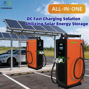 Chargeur solaire Yixindian pour véhicules électriques <span class=keywords><strong>avec</strong></span> stockage de batterie 60kW 120kW 150kW, station de charge rapide DC pour usage commercial hors réseau OCPP - Product Image 1