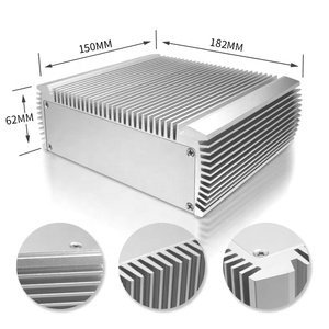 Boîtier d'équipement en aluminium pour mini-PC, extrusion CNC anodisée, châssis industriel, taille OEM, boîtier ITX, boîte de projet électronique - Product Image 2