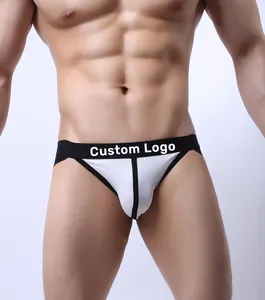 Custom Logo Men's Soft Underwear Mens Cotton Sexy Comfortable New Design Jockstrap For Men