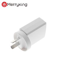 Saa Rcm C-tick Gecertificeerd Au Plug 5V 2A 2.1A Mobiele Telefoon Usb Lader Voor Australische Markt