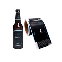 Étiquettes de bouteilles de bière imprimées sur mesure, autocollants imperméables pour bouteilles et canettes de bière artisanale