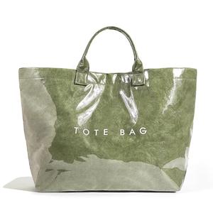 Sac fourre-tout Tyvek vintage de grande capacité Sac fourre-tout écologique imperméable de luxe ouvert Texture simili cuir Doublure polyester Sac à main Shopper - Product Image 6