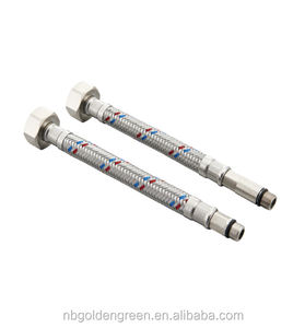 Tuyau de <span class=keywords><strong>plomberie</strong></span> flexible en acier inoxydable tressé, approvisionnement direct, sur mesure pour cuisine, salle de bain, appartement - Product Image 2