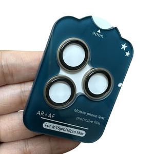 Pellicola Protettiva in Vetro Temperato Corning con Struttura a Scala Metallica <span class=keywords><strong>Eagle</strong></span> Eye per Fotocamera Posteriore iPhone 16 Pro Max 15 Pro 14 13 - Product Image 1