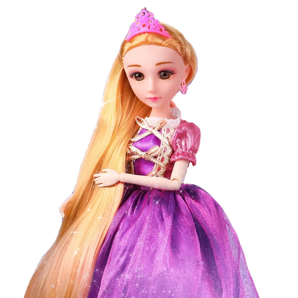 30 Cm Boneca Terno Rapunzel Dress Up Boneca Menina Brinquedo De Casamento Presente De Aniversário Criativo Princesa Boneca Cena Brinquedo Ornamentos