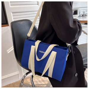 Hot Sales Large-Capacity Travel <b>Tote</b> <b>Bags</b> Casual Weekend Canvas <b>Tote</b> Crossbody <b>Bag</b> Cotton Women Handbags - Product Image 3