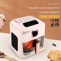 110V nouveau style Visible Air Fryer Usage Domestique 6L Multifonctionnel Intelligent Pomme De Terre Chip Machine Automatique Électrique Air Friteuse