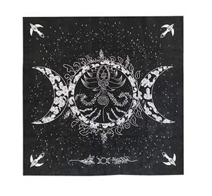 Tarocchi d'altare in tessuto tripla dea fasi lunari astrologia tarocchi carte divinazione tovaglia speciale 19 "X 19" - Product Image 1