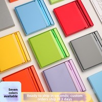 Ensemble stylo et carnet de poche A6 pour étudiant, couverture en similicuir, logo personnalisable, cadeau, petit carnet portable estampillé