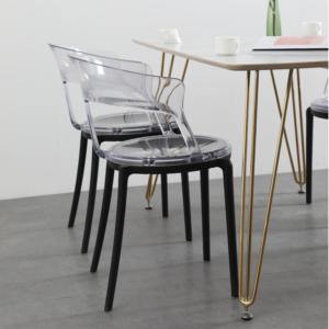 Wholesale Factory Furniture Modern Home Kitchen Coffee Shop Restaurant <strong>Tub</strong> Armrest Transparent Plastic Acrylic <strong>Dining</strong> <strong>Chairs</strong> - Product Image 2