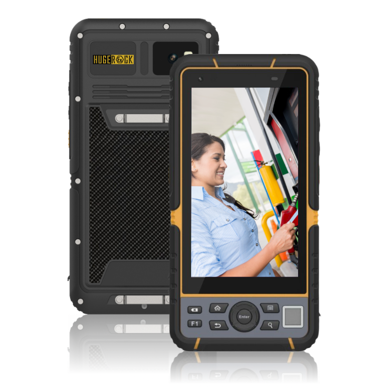 Водонепроницаемый промышленный ручной сканер штрих-кодов HUGEROCK T60EX, 5,5 дюйма, 8 + 128 ГБ, IP67, Android, рчид, надежный КПК