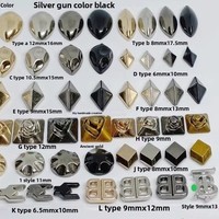 Petite goutte d'eau en forme de diamant Rivets en métal Goujons Vêtements Chaussures Chapeaux Articles en cuir Accessoires d'emballage assortis Placage