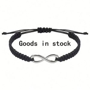 Hot Selling Newest Design Custom <b>Bracelet</b> Stainless Steel Adjustable Fiber Rope <b>Bracelet</b> <b>Infinity</b> Symbol <b>Bracelet</b> for Women - Product Image 2