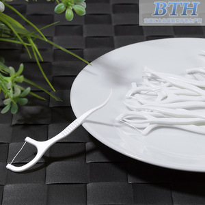 ไหมขัดฟัน BTH แบบมีด้ามจับ ขนาด 7.4 ซม. บรรจุภัณฑ์พลาสติกแบบแยกชิ้น สำหรับใช้ในบ้านและโรงแรม - Product Image 1