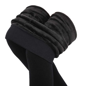 Quần legging giữ nhiệt mùa đông bằng lông cừu cho nữ, tất giữ nhiệt len cao cấp, quần tất co giãn, cạp cao, quyến rũ - Product Image 2