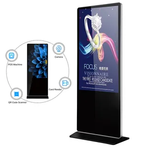 32 inch đứng Màn hình hiển thị wifi hiển thị kỹ thuật số biển Bảng menu Máy quảng cáo Android kiosk LCD màn hình cảm ứng kiosk