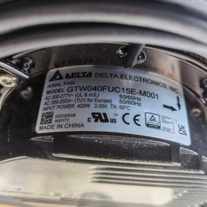 Ventilateur axial de refroidissement EC pour armoire de centre de données Delta GTW040FUC15E-M001 230VAC 420W 3.00A 1650RPM 3147CFM 528*154mm - Product Image 5