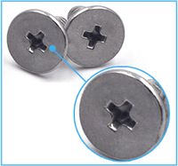 Vis à tête plate ultra-fine en acier inoxydable sur mesure, métriques M2, M2.5, M3, M4, M5, M6, M8, à six pans creux, profil ultra-bas