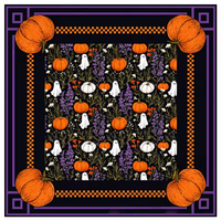Tappetino per Mahjong Pieghevole Antiscivolo in Gomma Ecologica con Design Mostri di Halloween e Natale per 4 Giocatori