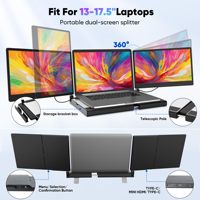 Nouveau F3 Kwumsy Business pour ordinateurs portables de toute taille Base extensible magnétique 14 "Extension de moniteur d'ordinateur portable Portable