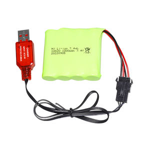 14500 Li-Ion 7.4V 1000mAh Silindirik Şarj Edilebilir Pil Paketi Helikopter Oyuncakları Tekneler Elektrikli Araçlar için - OEM Fabrika Servisi - Product Image 6