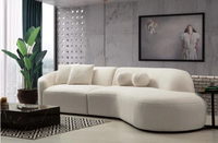 Canapé modulaire de luxe au design moderne, meubles de salon, canapé en velours en forme de L, ensemble de canapés extensibles