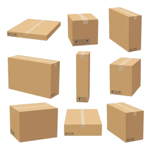 Boîte en carton ondulé avec doublure en carton imprimée avec logo personnalisé en gros, écologique, recyclée, avec gaufrage, emballage de haute qualité - Product Image 1