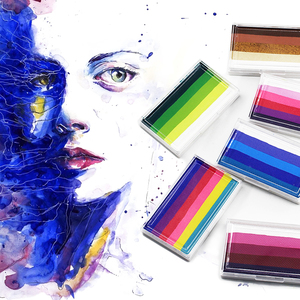 Maquillaje Infantil, <span class=keywords><strong>Pintura</strong></span> <span class=keywords><strong>Facial</strong></span> de Arcoíris en Pastelitos, <span class=keywords><strong>Pintura</strong></span> <span class=keywords><strong>Facial</strong></span> a Base de Agua <span class=keywords><strong>para</strong></span> <span class=keywords><strong>Halloween</strong></span> - Product Image 1