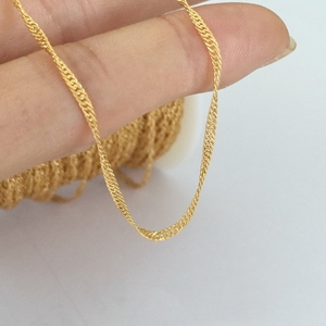 Cadena Singapur de Oro Laminado de 1.8mm, <span class=keywords><strong>14K</strong></span>, Venta al por Mayor para Fabricación de Joyas, Pulseras y Collares - Product Image 5