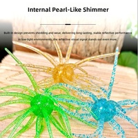 Leurre souple artificiel pour la pêche au bar, en TPE/silicone, en forme d'ormeau, avec tentacules réalistes, flottant, lumineux pour la pêche de nuit, adapté à la pêche au bar individuel