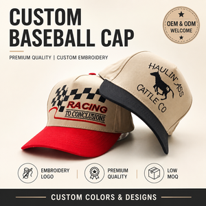 Gorra de Béisbol Moderna de Cinco Paneles en Dos Tonos, con Logotipo Bordado Personalizado, MOQ Bajo, OEM, Estilo Holgado y a la Moda, Suministro Global - Product Image 1