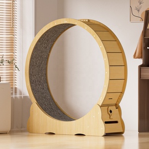 Roues d'exercice interactives en bois anti-dépression pour chats, jouets amusants pour chats de petite, moyenne et grande taille - Product Image 2