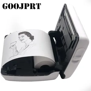 Миниатюрный беспроводной термопринтер 304DPI, бумажная наклейка, принтер для этикеток, бумага для телефона Android iOS