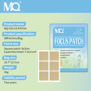 MQ Focus Patch : Patch Adhésif pour la Concentration – Travail, École, Sport – Herbes Naturelles - Product Image 3