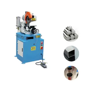 Halbautomat ische 45-Grad-Stahl-Metallrohrrohr-Kerbmaschine Hydraulische Press schneide maschine