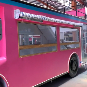 รถเข็นจำหน่ายอาหารจานด่วนพร้อมอุปกรณ์ครบครันสำหรับถนนกลางแจ้ง - Product Image 4