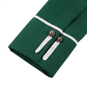 Manteau d'Hussard Vert Uni Vintage Brodé à la Main Personnalisable avec Logo pour Hommes - Product Image 6