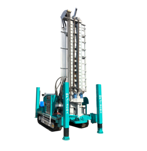 Machine de forage de puits d'eau hydraulique sur chenilles série <span class=keywords><strong>HFJ</strong></span>, profondeur de forage de 200 m, moteur et composants de roulement portables - Product Image 2