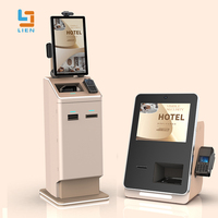 LIEN Floor Standing Hotel Virtual Front Desk Impresora Escáner POS Key Card Self Check In Checkout Kiosk