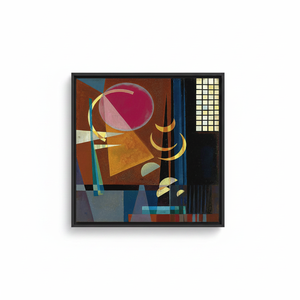 Modern Kandinsky Art Canvas Print: Elegant Minimalist Wall Decor,<b>BLACK</b> <b>FRAMED</b> CANVAS - Product Image 2