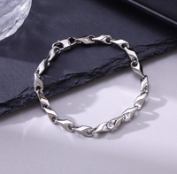 Bracelet unisexe en acier inoxydable à maillons flamme, largeur 4 à 5 mm, 21 cm, chaîne de mode plaquée or 18 carats, vente en gros