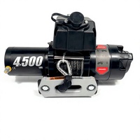 Treuil électrique mini en aluminium certifié CE 12V/24V OEM/DEM pour ATV/UTV avec capacité de 4500 lb et corde de 13 m