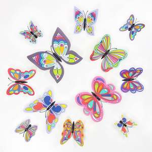 วอลเปเปอร์กันน้ำ PVC ลายผีเสื้อสุดฮิต ติดตั้งง่าย ตกแต่งผนังบ้าน สไตล์สร้างสรรค์ - Product Image 3