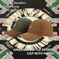 Gorra de Béisbol Deportiva Estilo Americano Personalizada, Gorra Tipo Dad con Parche de Cuero Repujado, Visera Curva, Tela Lavada, Impresión de Letras, Número de Modelo