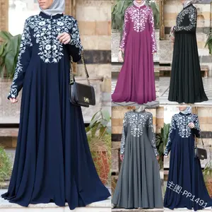 Кафтан в турецком стиле Дубай женское платье модные модели abaya женское мусульманское платье