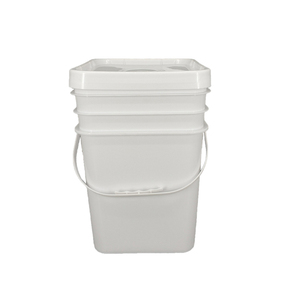 5 Gallon 20L 30L black square plastic pail barrel