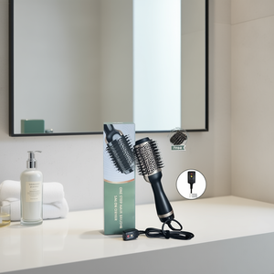 Brosse Sèche-Cheveux Électrique Tout-en-un 1000W, Styler à Air Chaud avec Picots en Nylon pour Volumiser, Lisser et Boucler, Usage Domestique B - Product Image 2