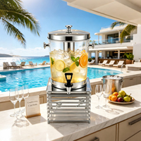 Gouden Sleutel 8L RVS Drankdispenser Commerciële Drankdispenser voor Buffet Restaurant Hotel Sap Melk Koffie