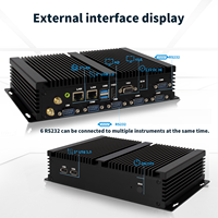 Mini PC Industrial sin Ventilador I5-4200U, 6 COM RS232, LAN Dual de 2.5G, SIM 4G, Amplio Rango de Temperatura, Aleación de Aluminio, Silencioso, Bajo Consumo